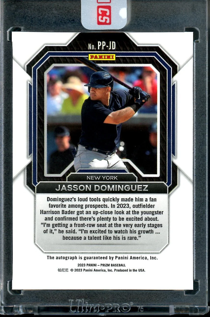2023 Panini Prizm Jasson Dominguez Potential Penmanship Auto Yankees - Image 2