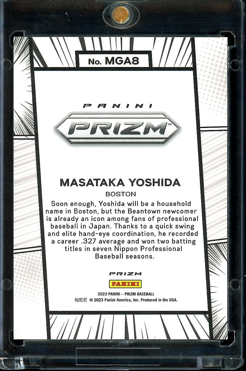 2023 Panini Prizm Masataka Yoshida Rookie Manga SSP Red Sox - Image 2