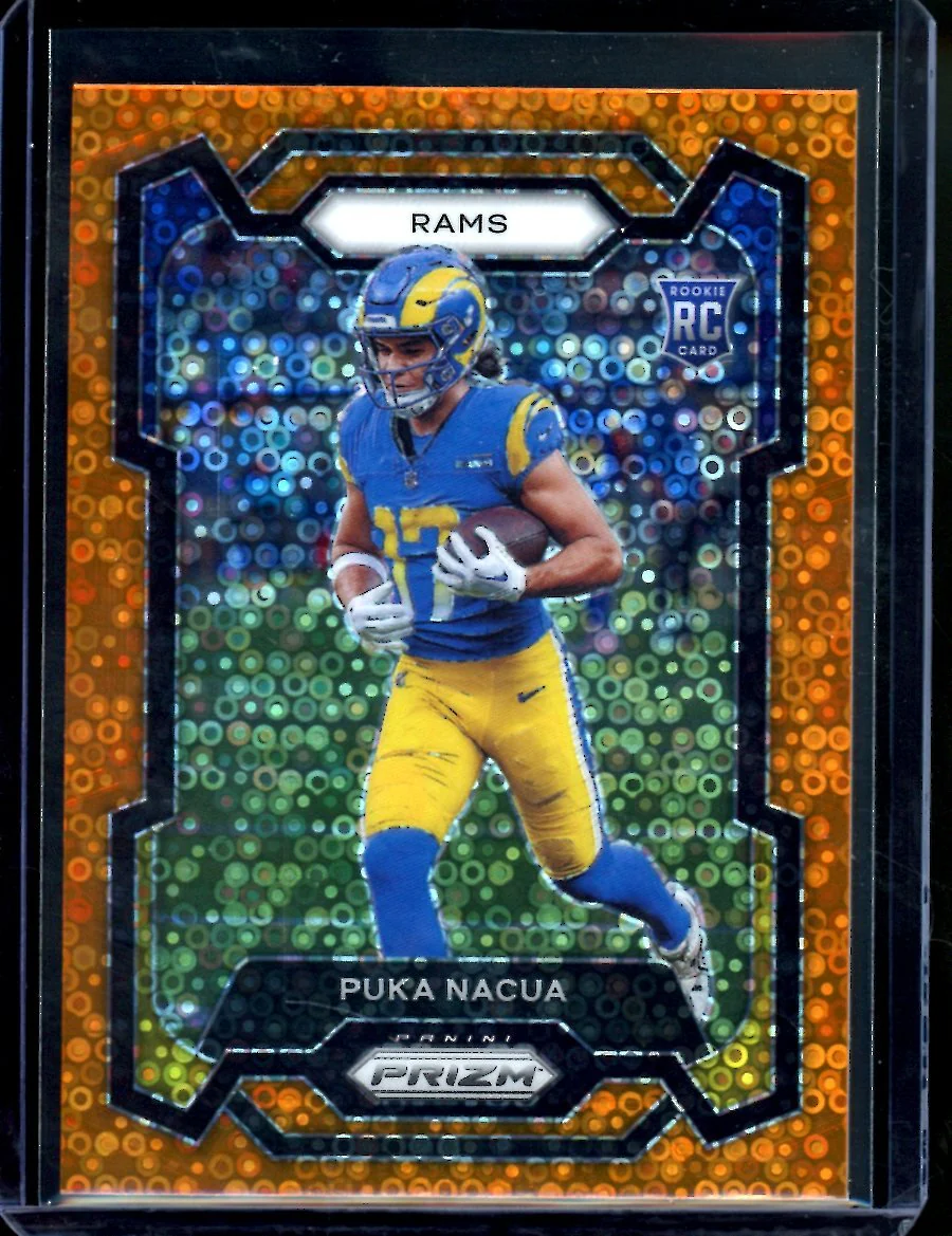 2023 Panini Prizm Puka Nacua Rookie Orange Disco Rams