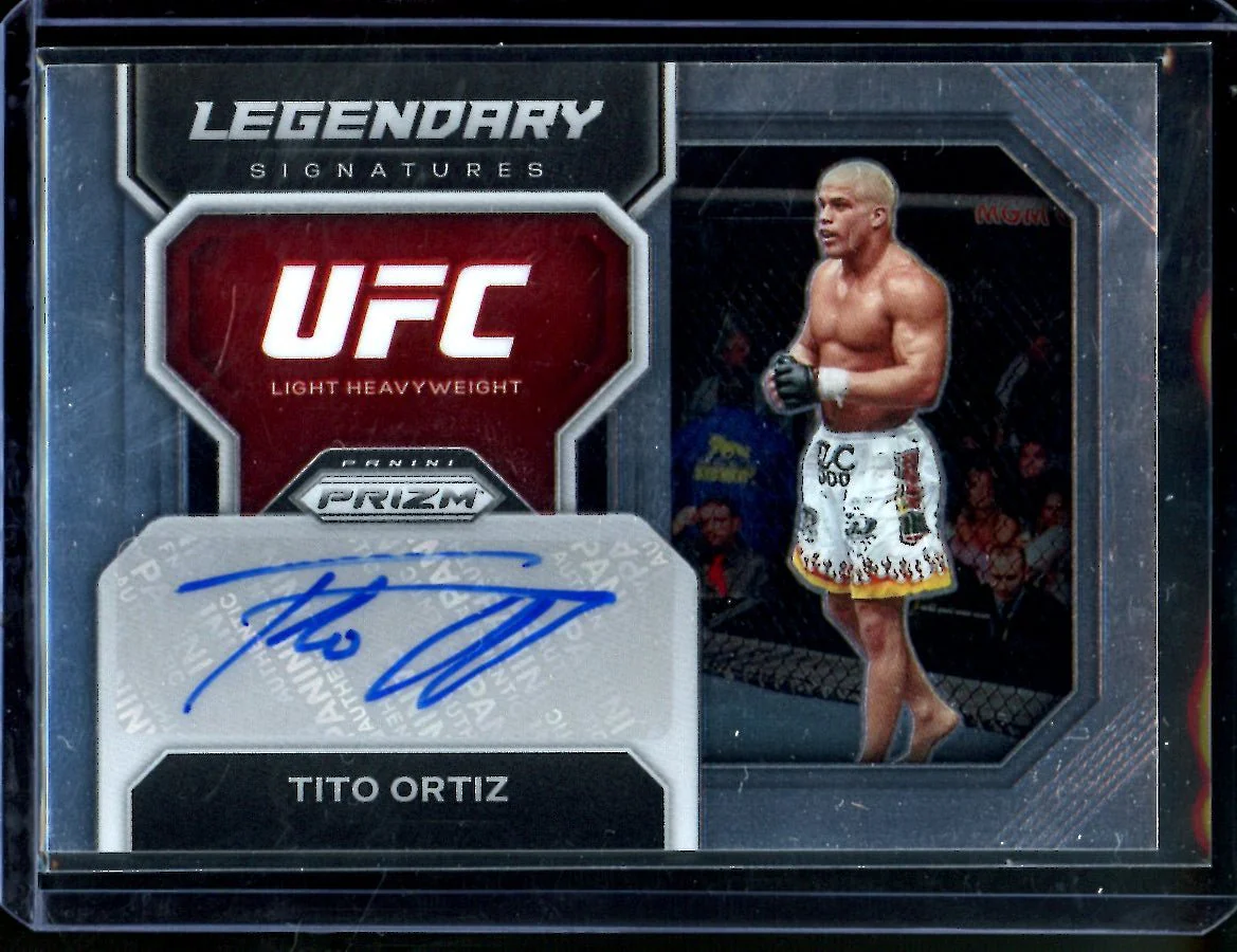 2023 Panini Prizm Tito Ortiz Legendary Signatures Auto UFC
