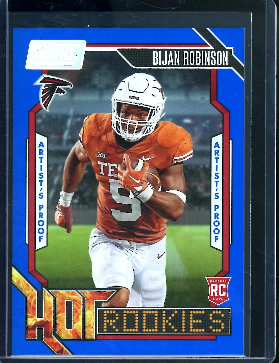 2023 Panini Score Bijan Robinson Hot Rookies Blue /35 Falcons