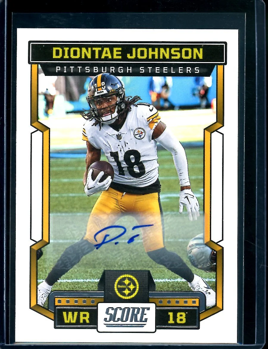 2023 Panini Score Diontae Johnson Auto Steelers