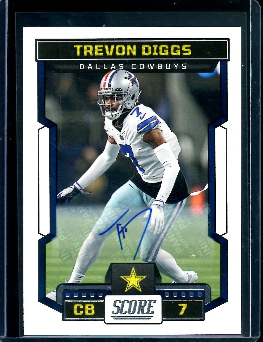 2023 Panini Score Trevon Diggs Auto Cowboys