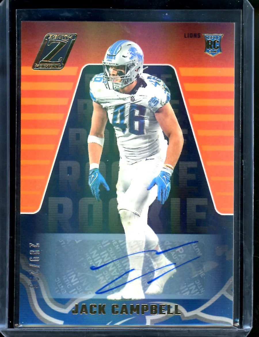 2023 Panini Zenith Jack Campbell Rookie Auto /299 Lions
