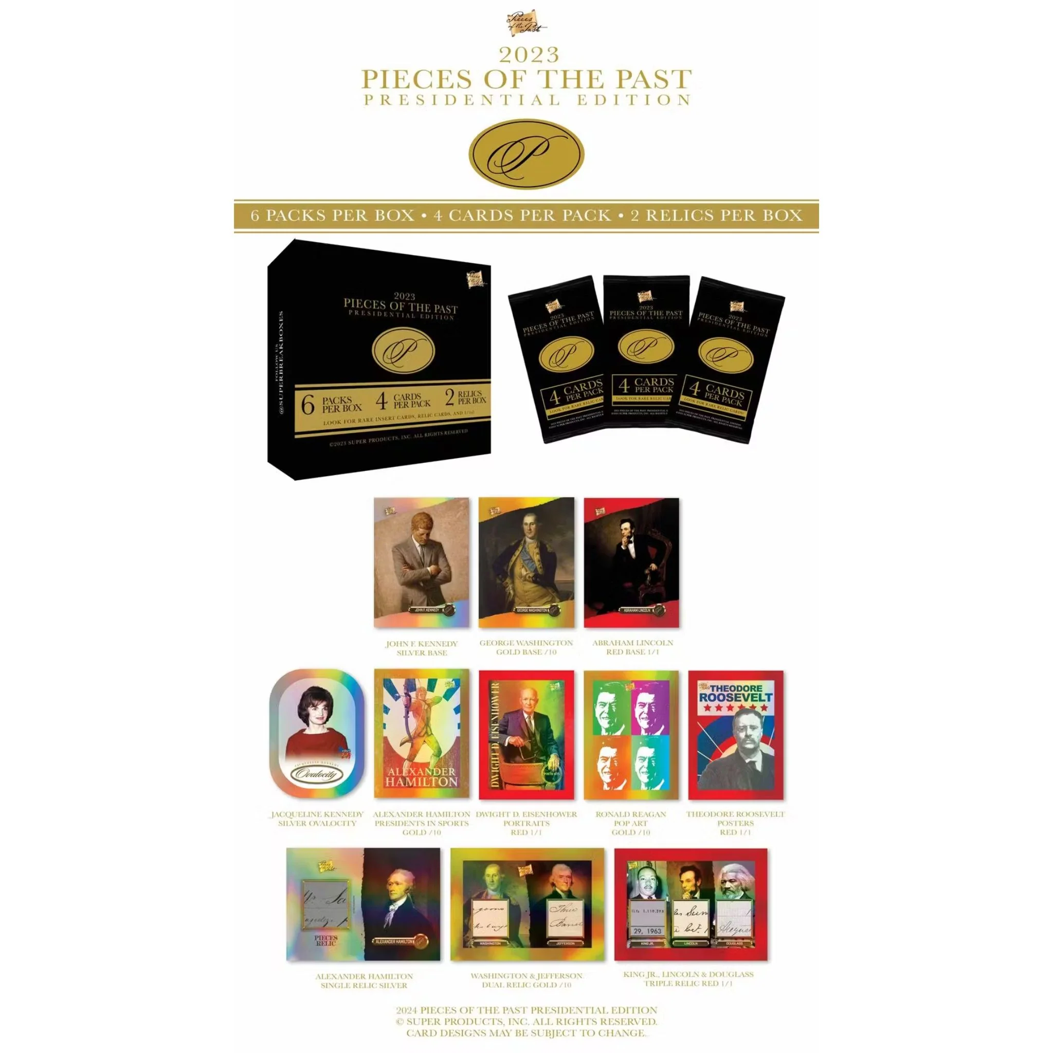 2023 Super Break Pieces of the Past Presidential Edition Box - Image 2