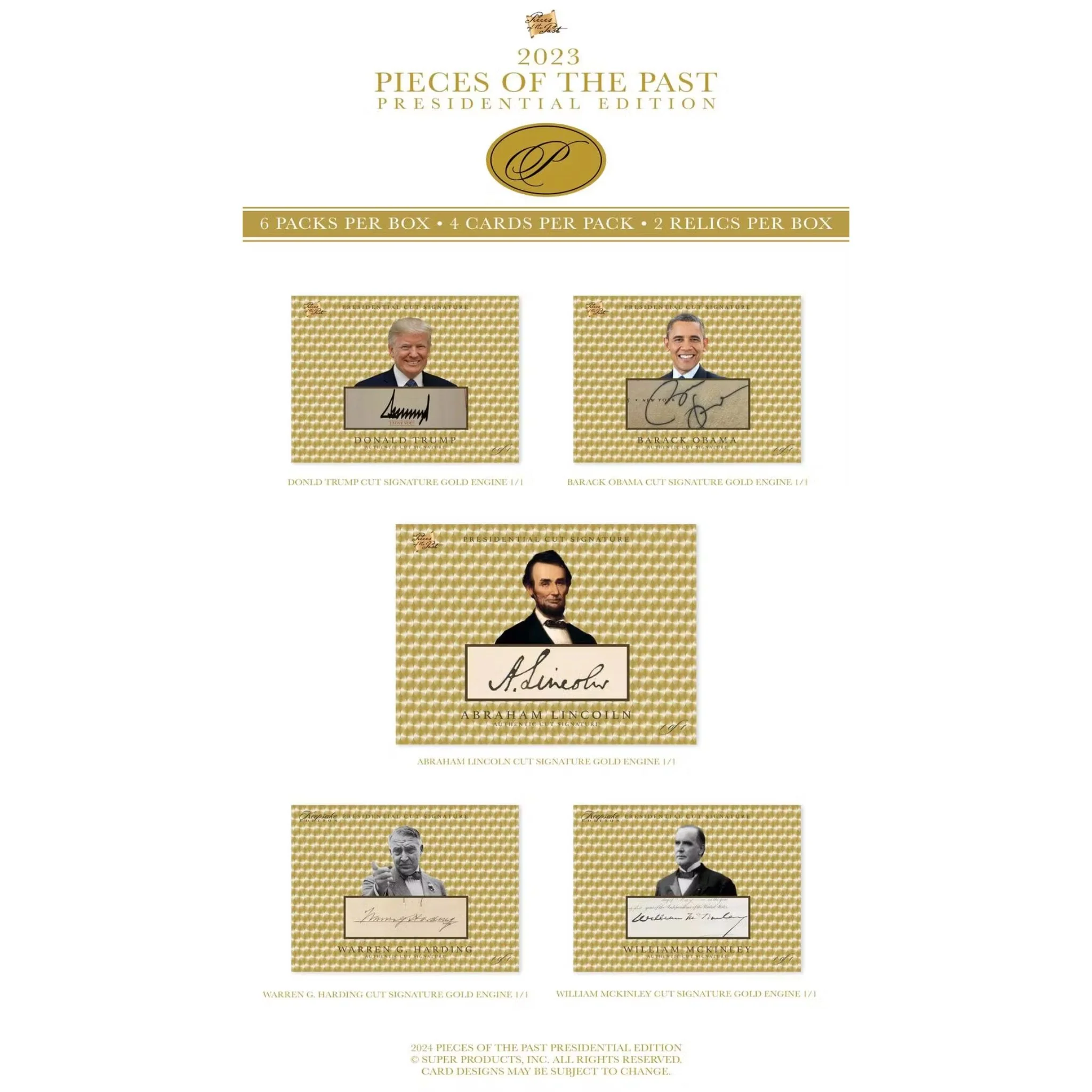 2023 Super Break Pieces of the Past Presidential Edition Box - Image 3