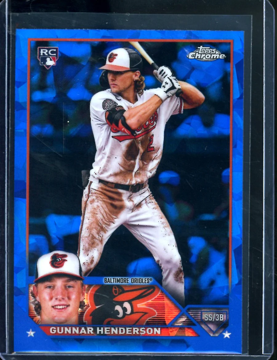 2023 Topps Chrome Sapphire Gunnar Henderson Rookie Orioles