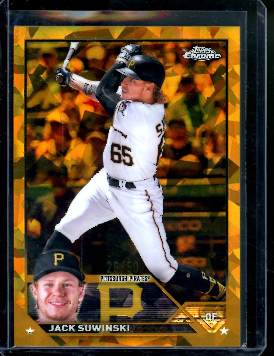 2023 Topps Chrome Sapphire Jack Suwinski Gold /50 Pirates