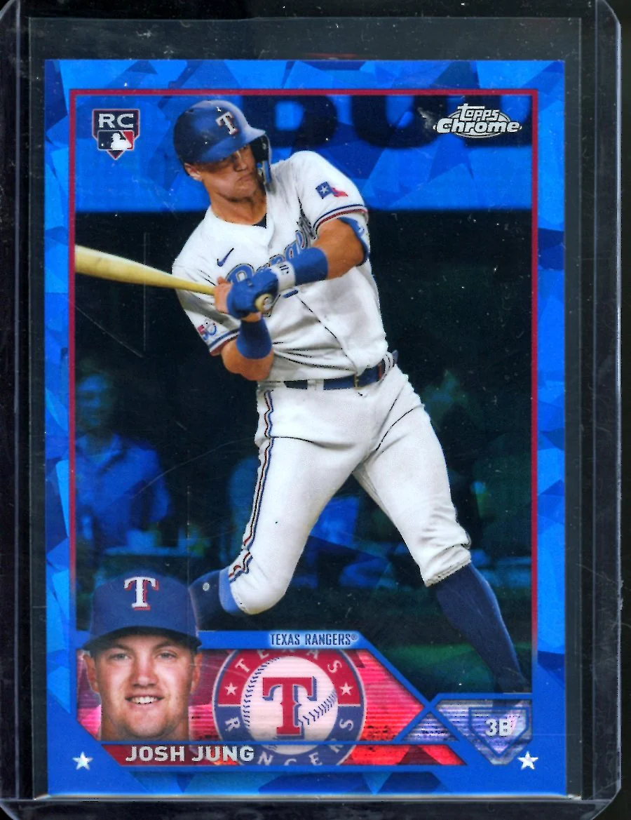 2023 Topps Chrome Sapphire Josh Jung Rookie Rangers