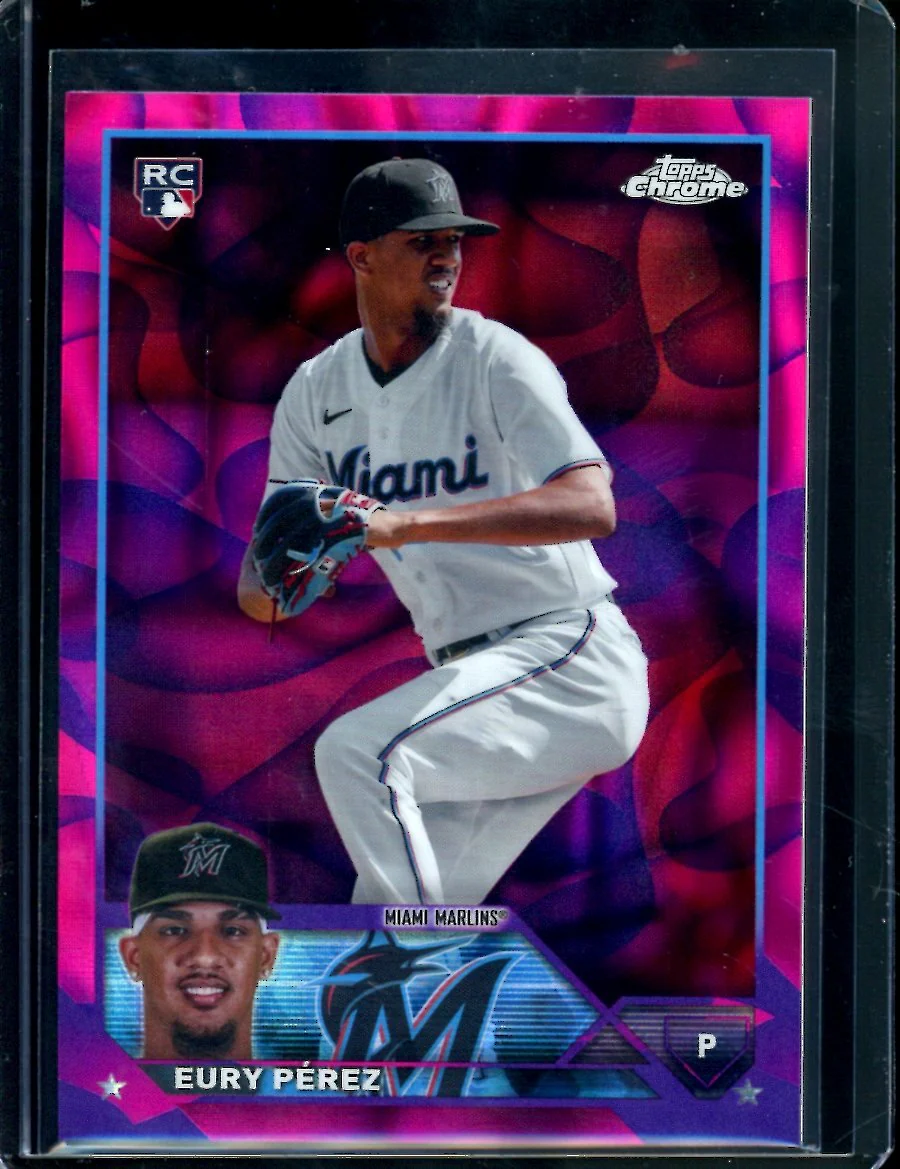 2023 Topps Chrome Update Eury Perez Rookie /299 Marlins