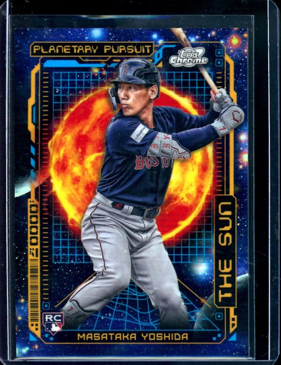 2023 Topps Cosmic Chrome Masataka Yoshida Planetary Pursuit The Sun SSP Red Sox