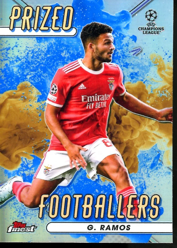 2023 Topps Finest Goncalo Ramos Prized Footballers Fusion SSP Benfica