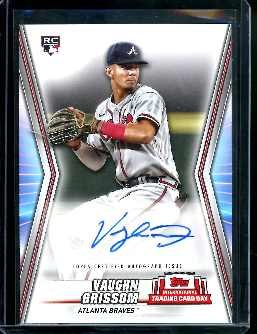 2023 Topps International Trading Card Day Vaughn Grissom Rookie Auto Braves