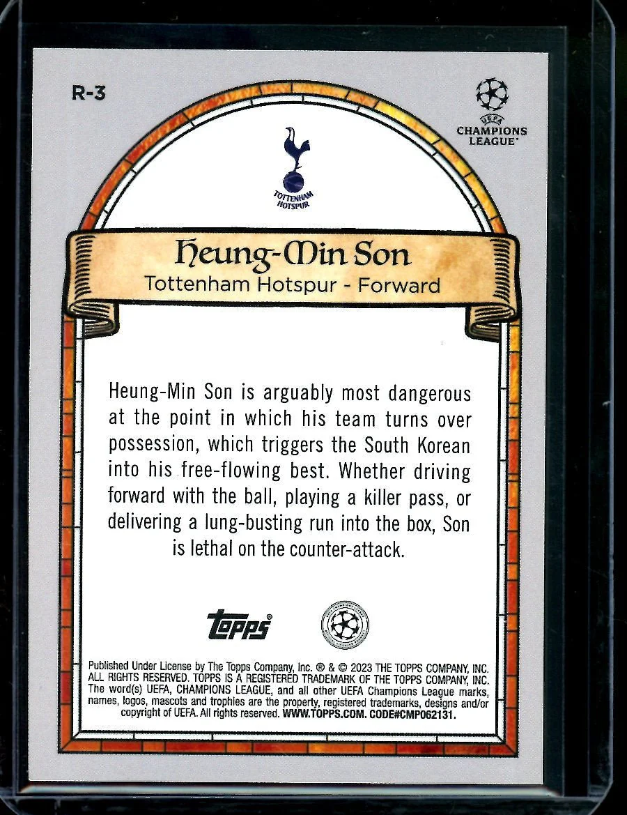 2023 Topps Merlin Heung-Min Son Renaissance SSP Tottenham - Image 2