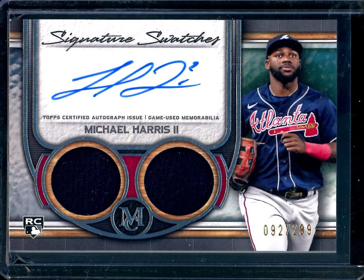 2023 Topps Museum Michael Harris II Rookie Signature Swatches Patch Auto /299 Braves