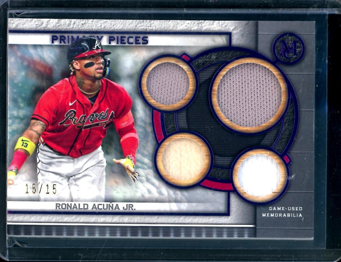 2023 Topps Museum Ronald Acuna Jr. Primary Pieces Patch /15 Braves
