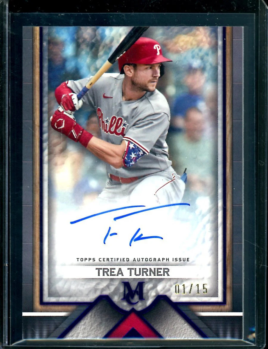 2023 Topps Museum Trea Turner Auto /15 Phillies