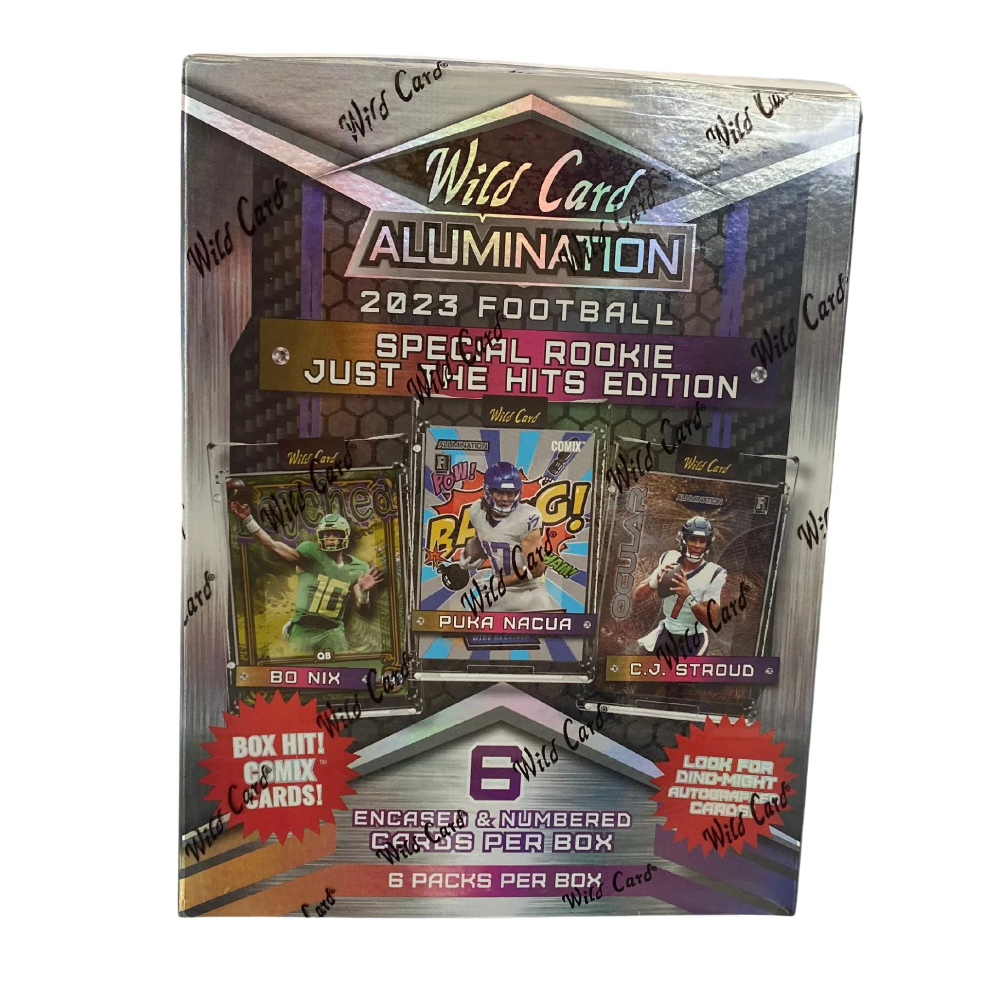 2023 Wild Card Alumination Hits Only Special Rookie Football Hobby Box