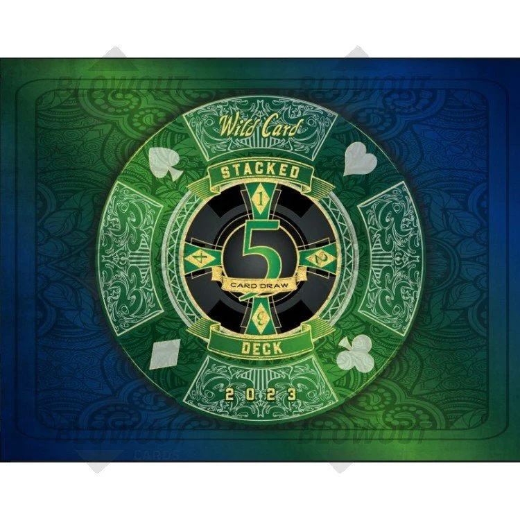 2023 Wild Card Five Card Draw Stacked Deck Football Hobby Box - Image 2