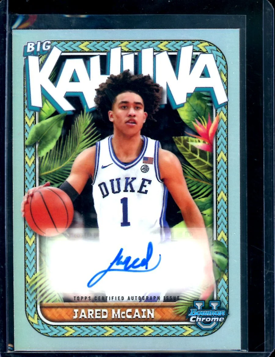 2024 Bowman Chorme University Jared McCain Big Kahuna Auto /150 Duke