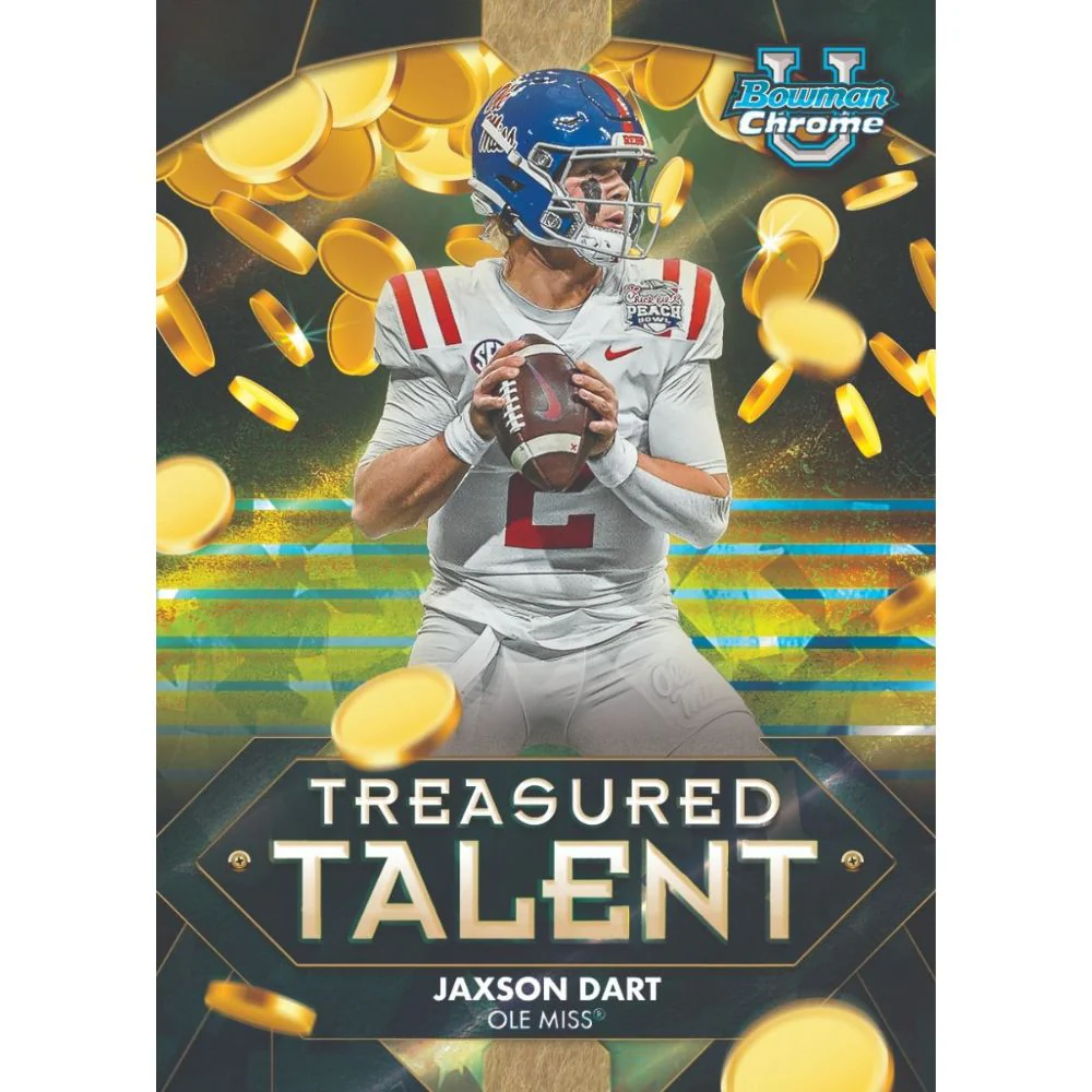 2024 Bowman Chrome University Football Blaster Box - Image 8