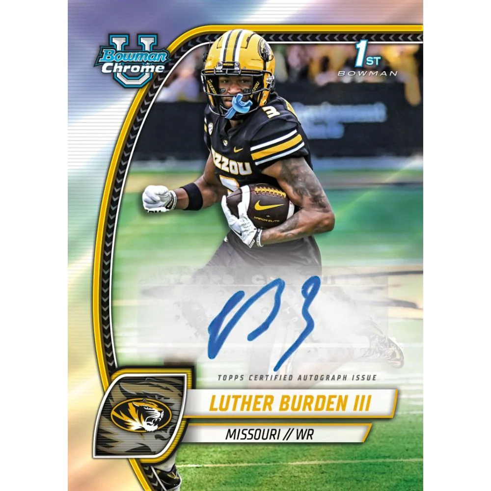 2024 Bowman Chrome University Football Blaster Box - Image 13