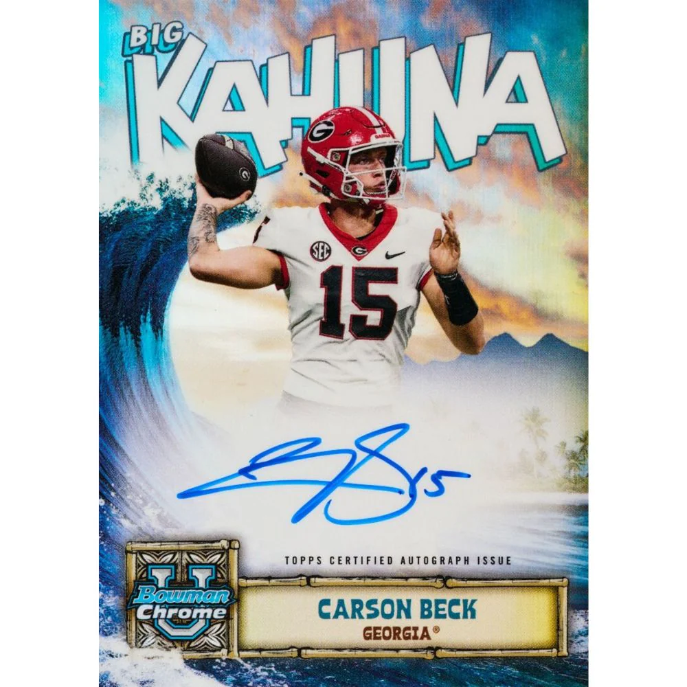 2024 Bowman Chrome University Football Blaster Box - Image 9