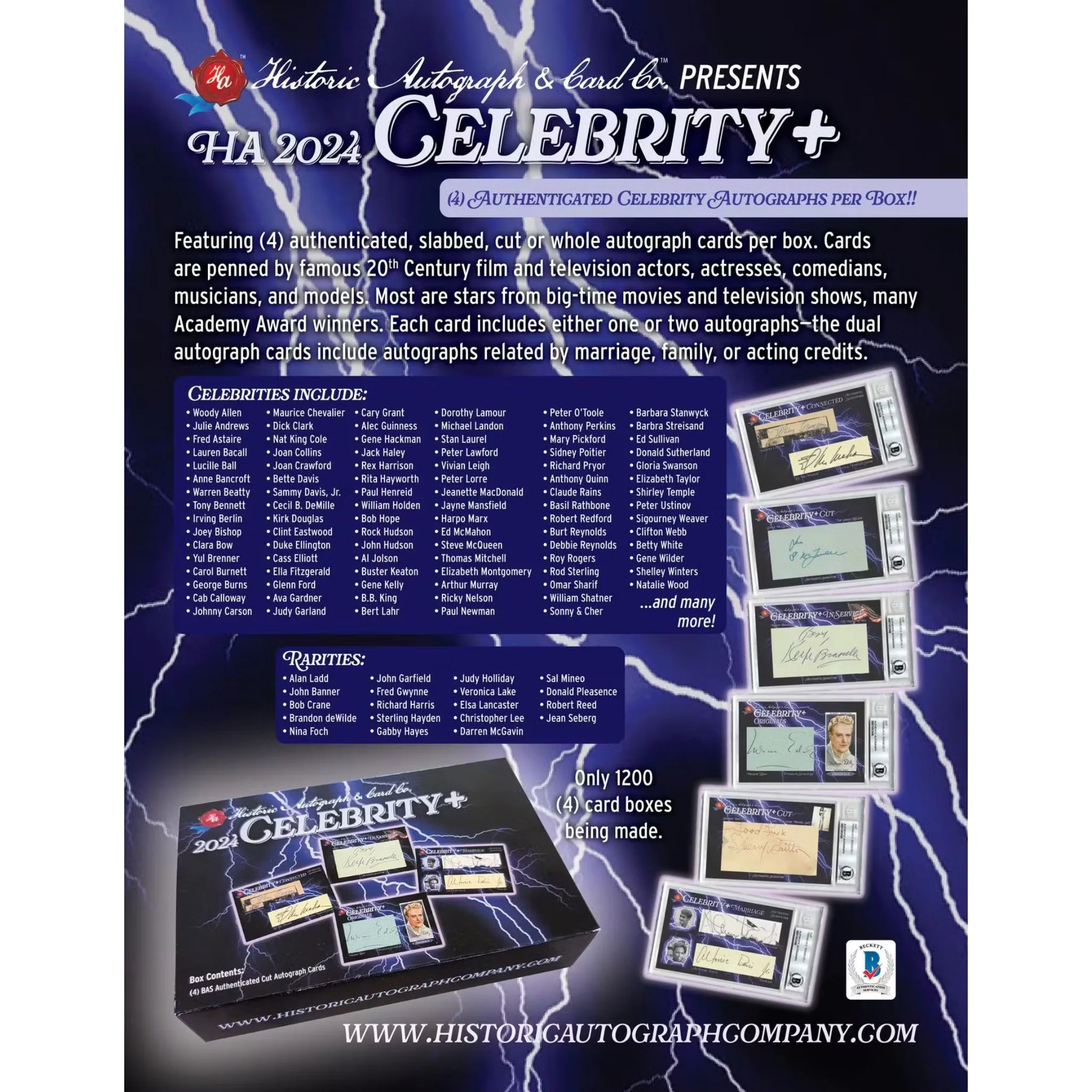 2024 Historic Autographs Celebrity+ Hobby Box - Image 2