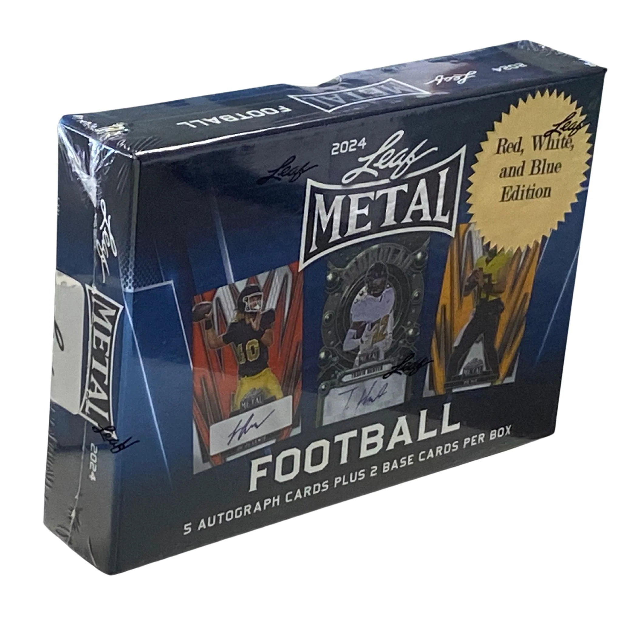 2024 Leaf Metal Football RWB Edition Hobby Box - Image 2