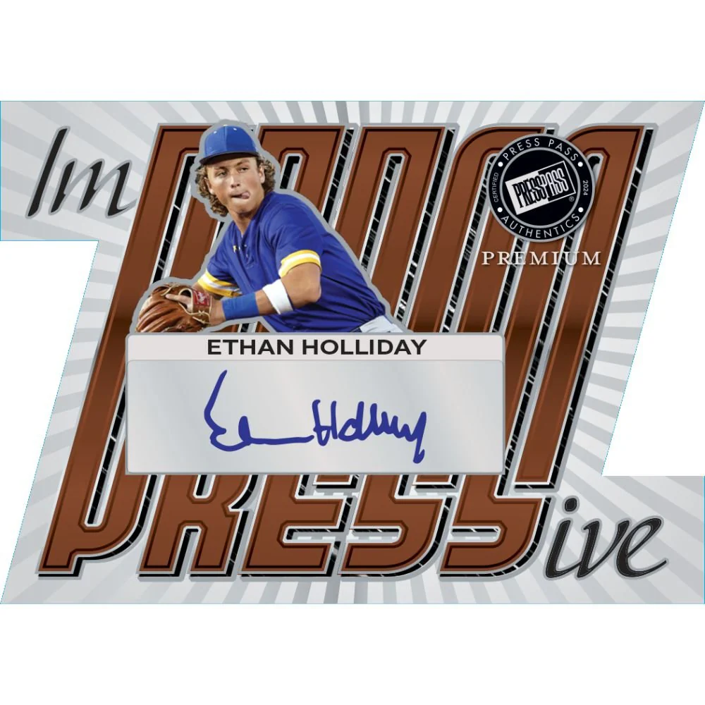 2024 Leaf Press Pass Premium Baseball Hobby Box - Image 7