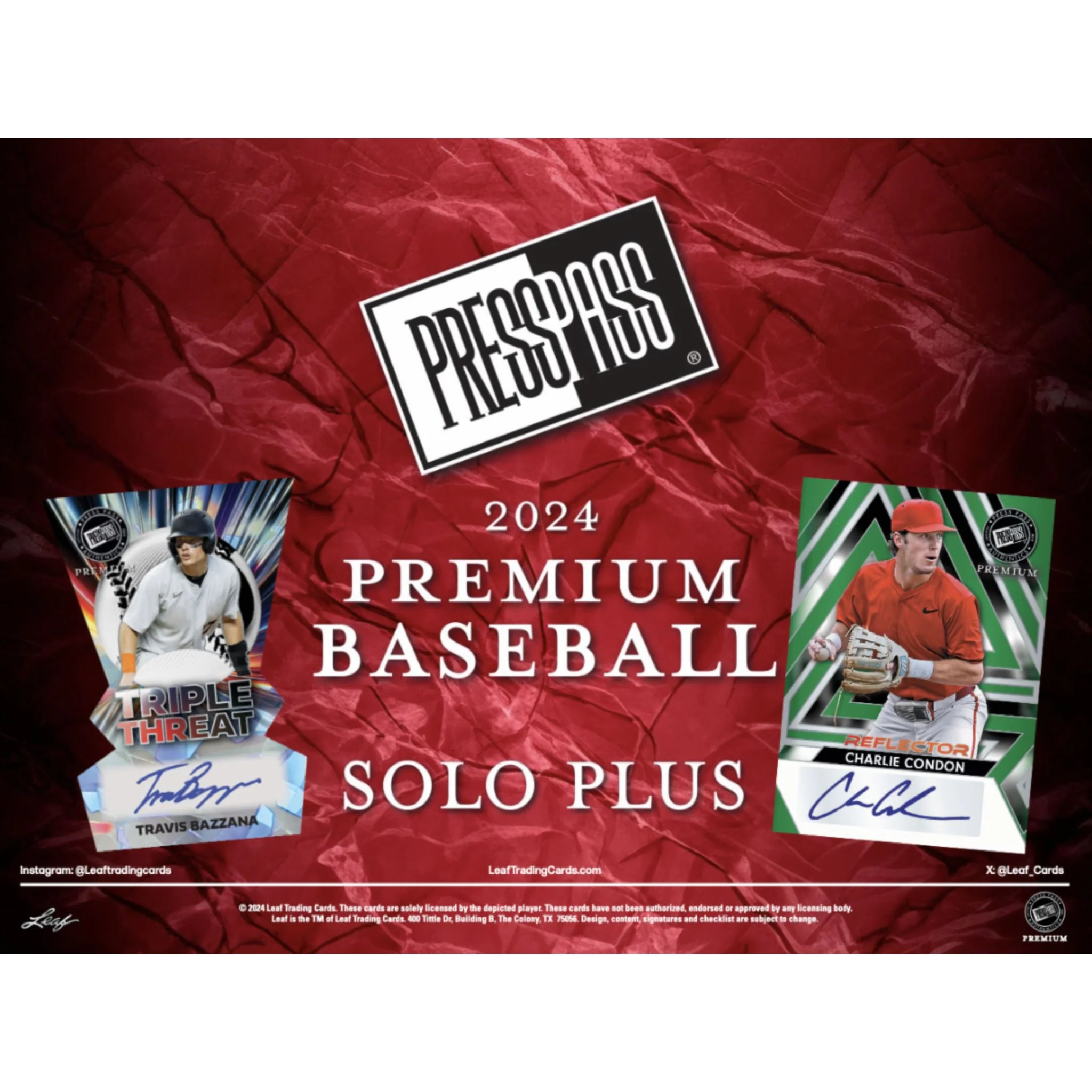 2024 Leaf Press Pass Premium Baseball Solo Edition - Image 2