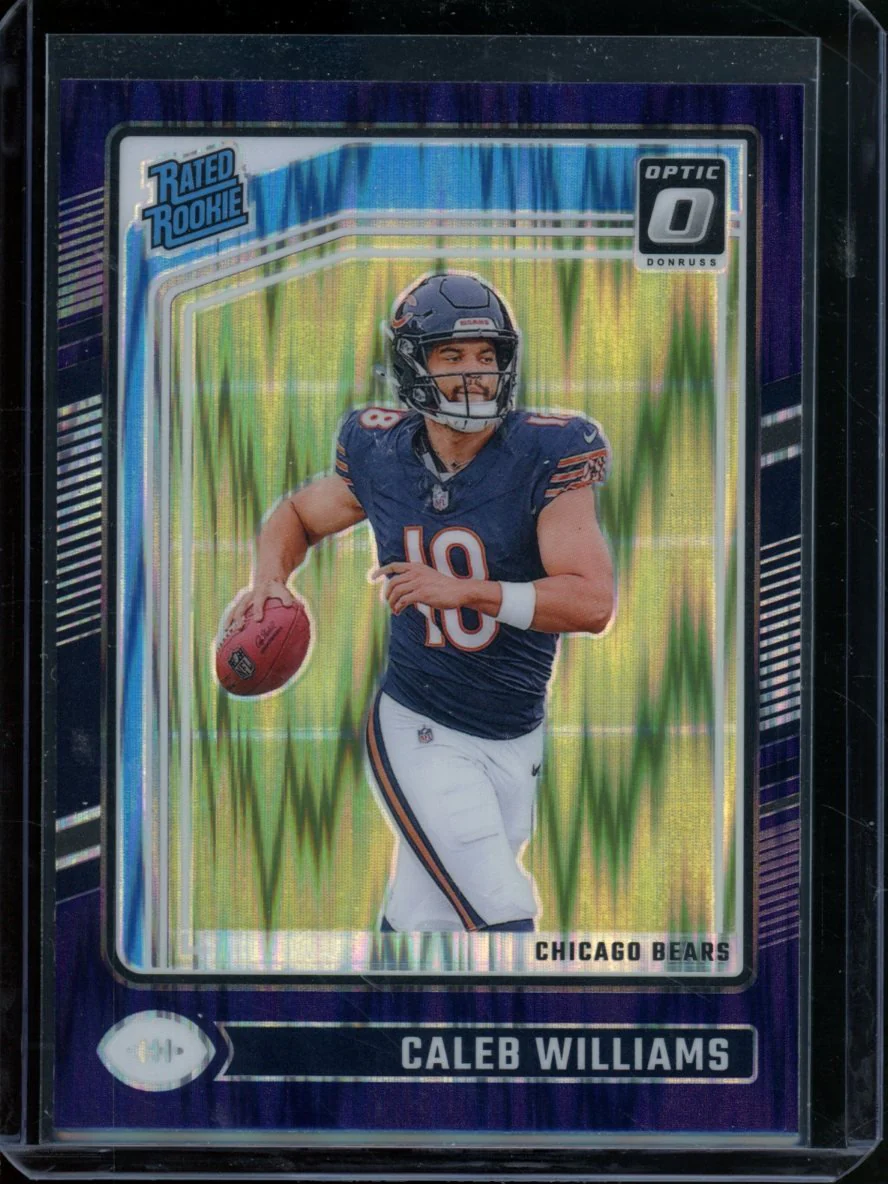 2024 Panini Donruss Optic Caleb Williams Rated Rookie Purple Shock Bears