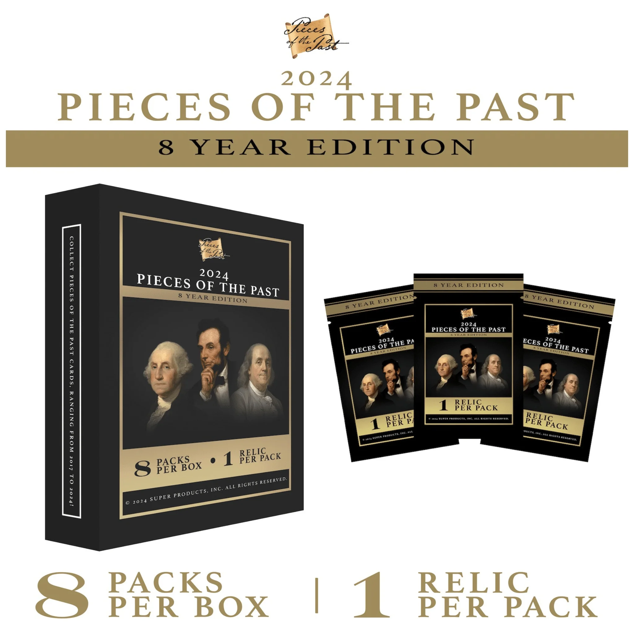 2024 Pieces of the Past 8 Year Collection Hobby Box - Image 3