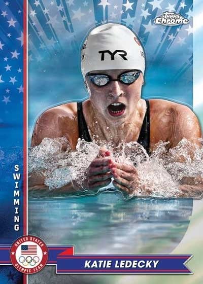 2024 Topps Chrome US Olympic & Paralympic Hopefuls Blaster Box - Image 3