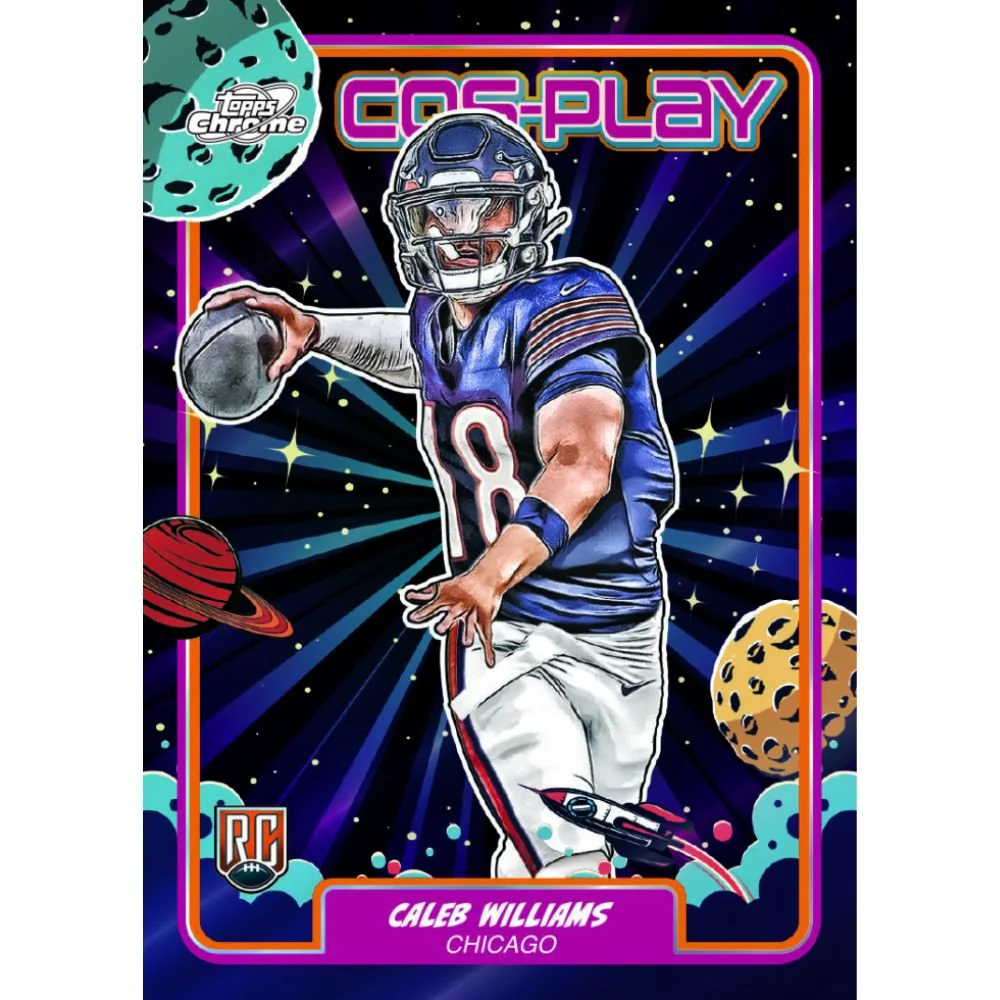 2024 Topps Chrome Cosmic Football Hobby Box - Image 5