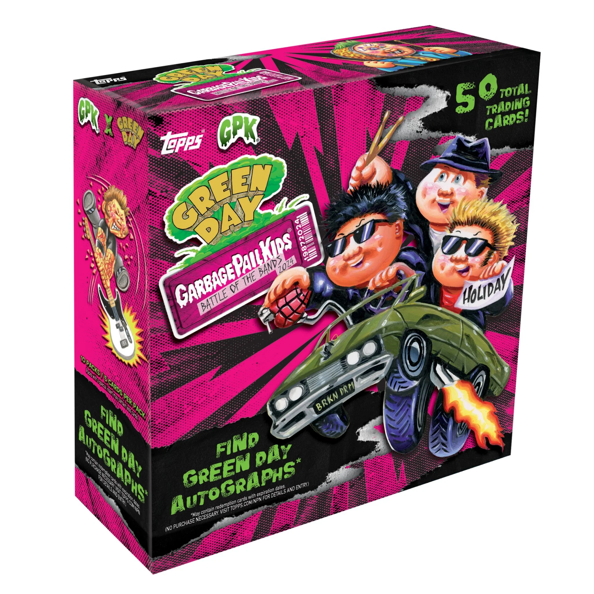 2024 Topps Garbage Pail Kids Battle Of The Bands: Green Day Hobby Box
