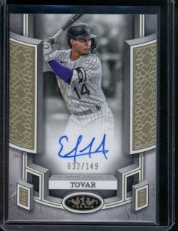 2024 Topps Tier One Ezequiel Tovar Auto /199 Rockies