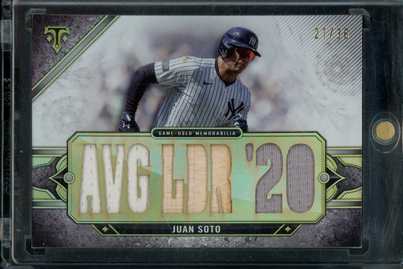 2024 Topps Triple Threads Juan Soto Average Leader Triple Patch /36 Yankees