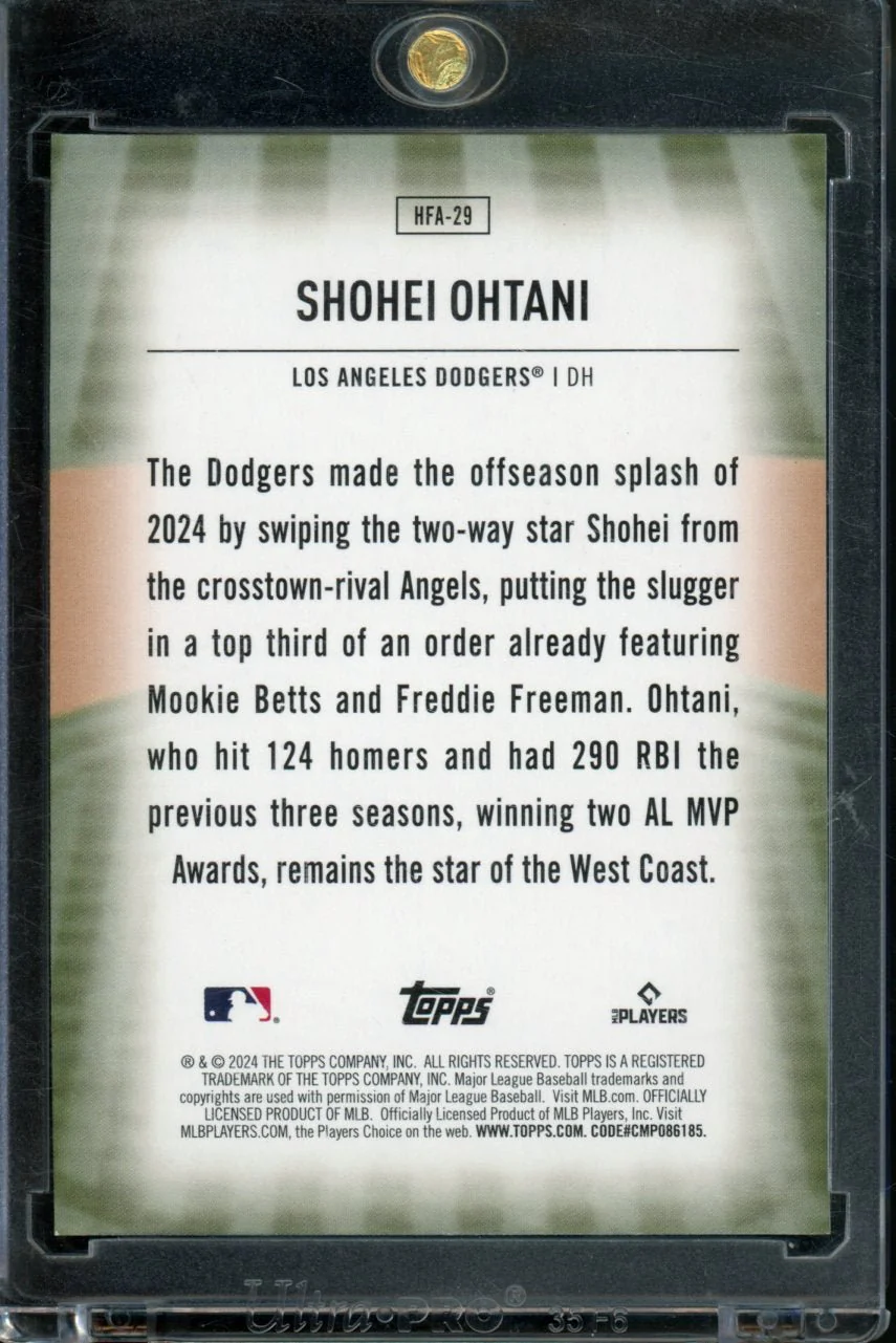 2024 Topps Update Shohei Ohtani Home Field Advantage SSP Dodgers - Image 2