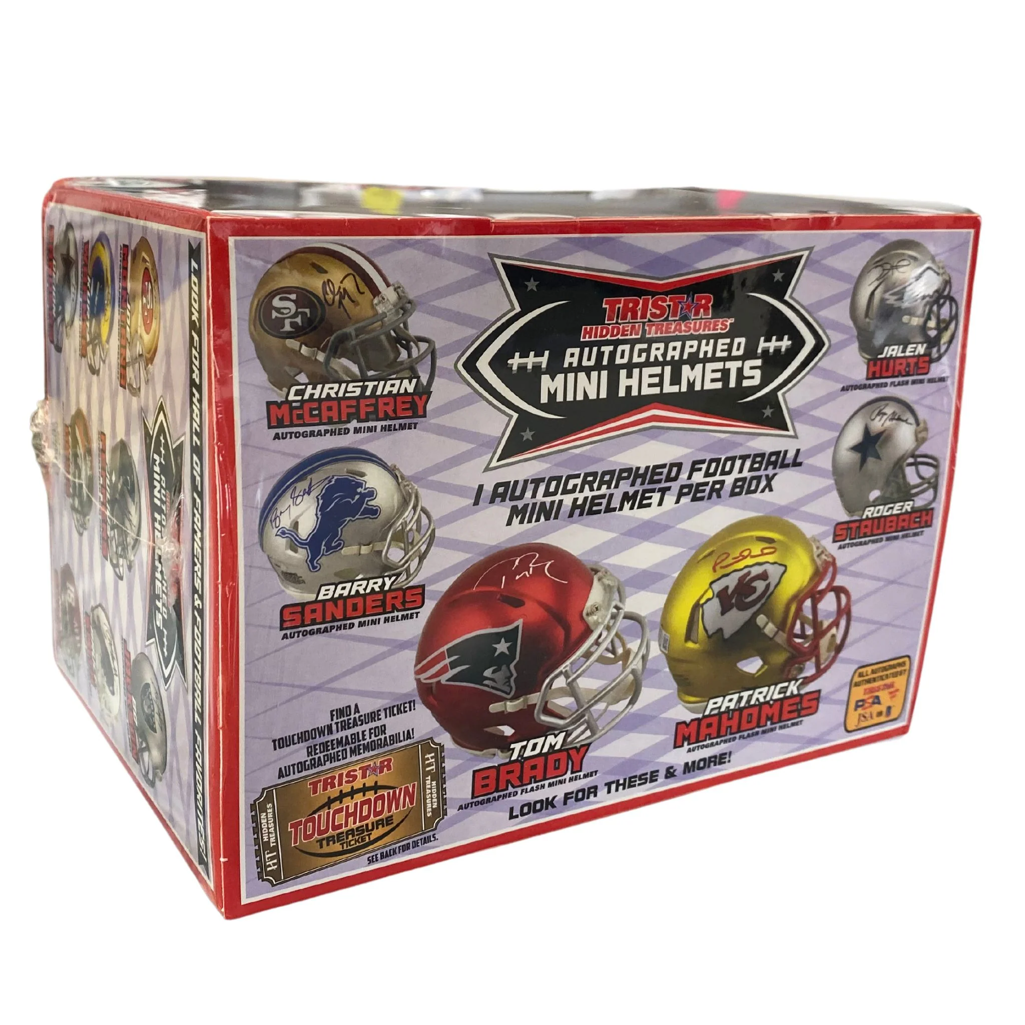 2024 TriStar Hidden Treasures Autographed Football Mini Helmet Hobby Box - Image 2