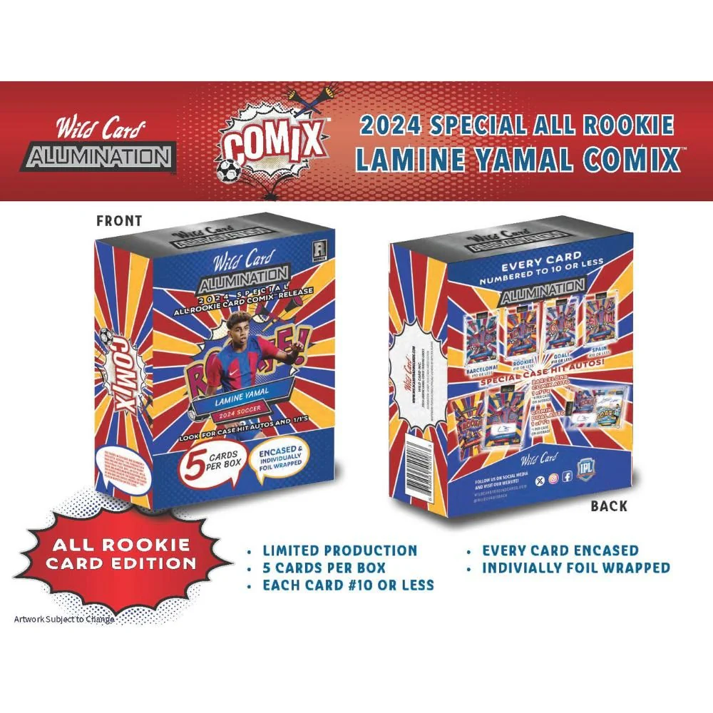 2024 Wild Card Alumination Lamine Yamal Comix Soccer Hobby Box - Image 3