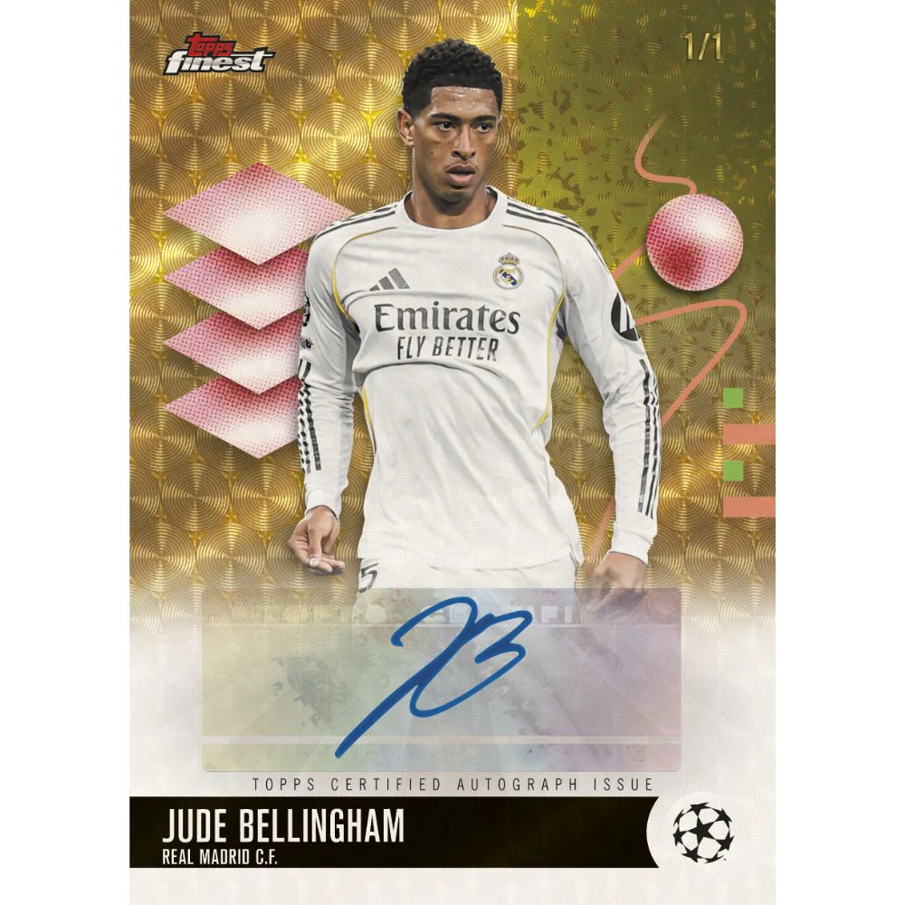 2025/26 Topps Finest UEFA Club Competitions Soccer Hobby Box - Image 6
