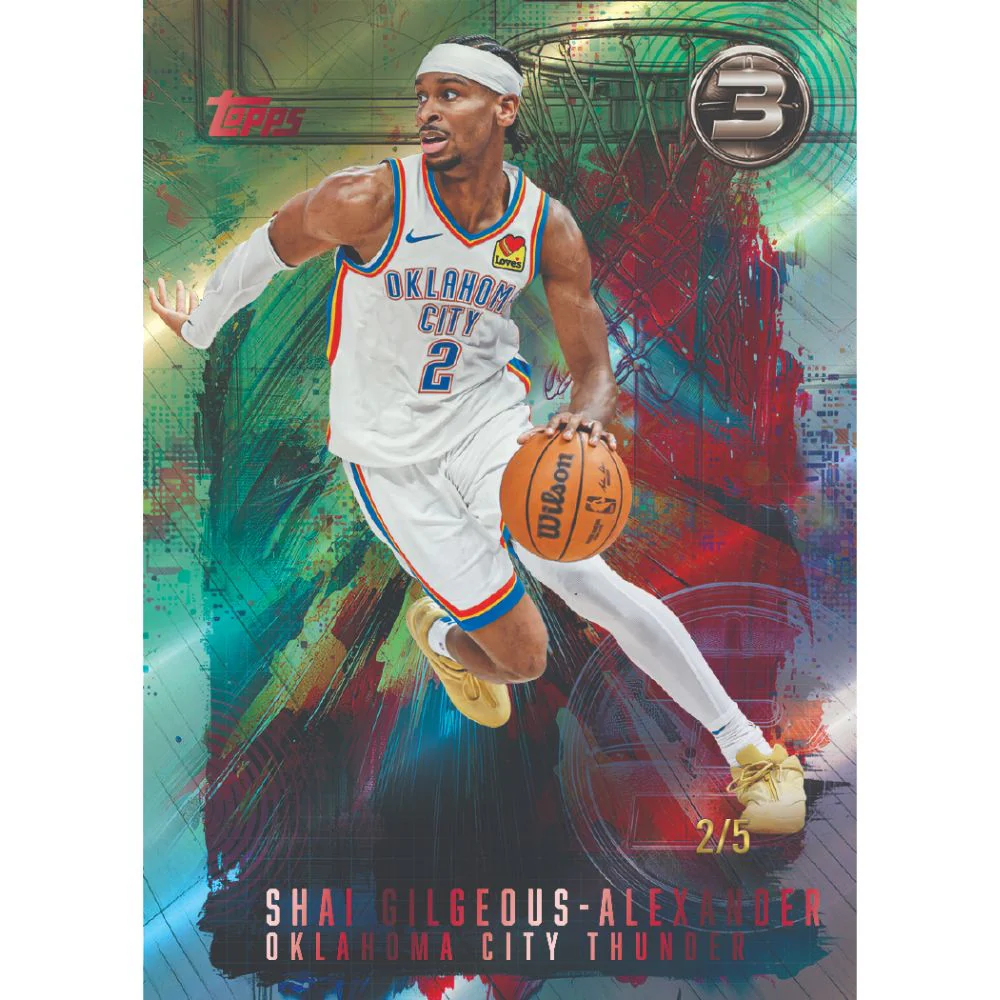2025/26 Topps Three Basketball Hobby Box - Image 10