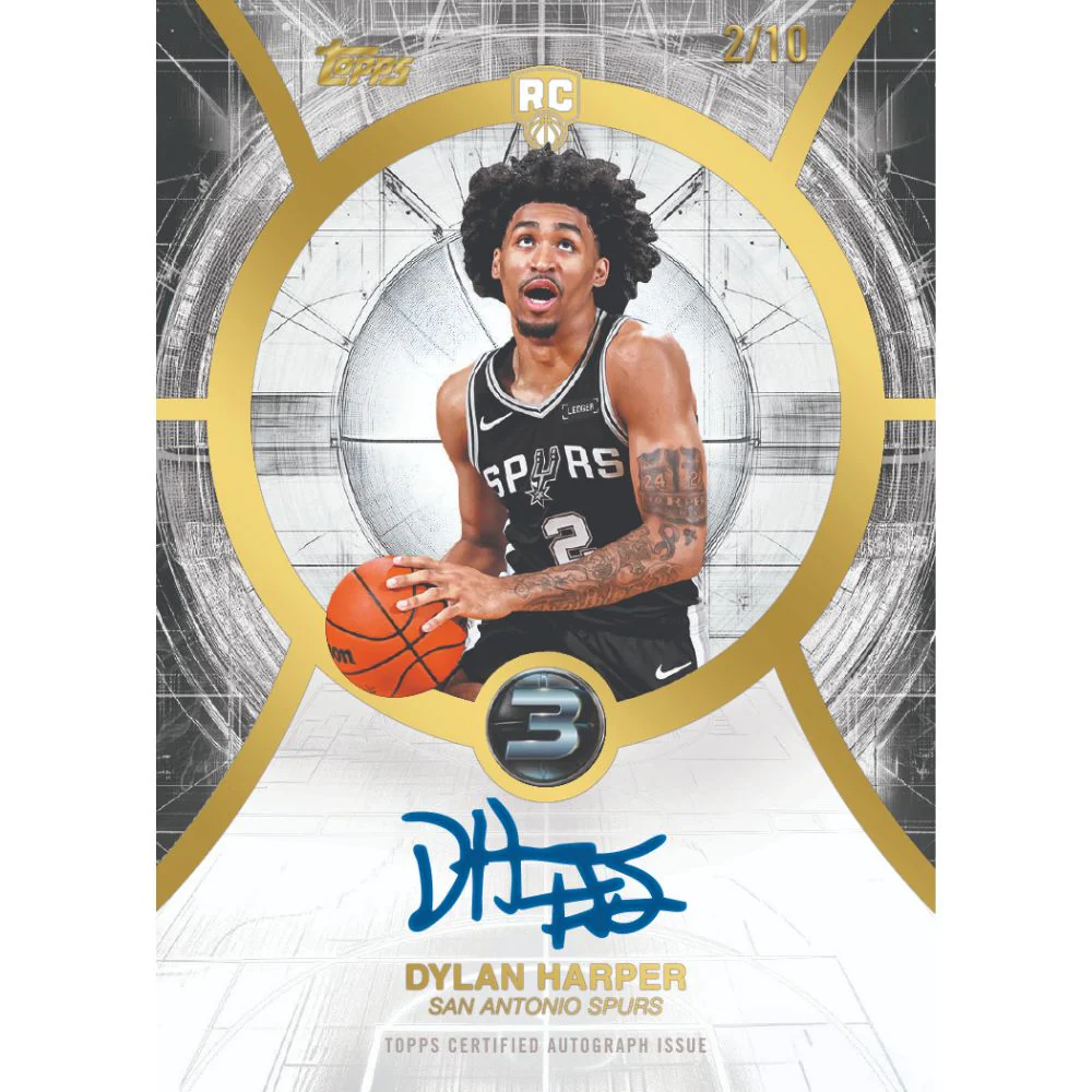 2025/26 Topps Three Basketball Hobby Box - Image 4