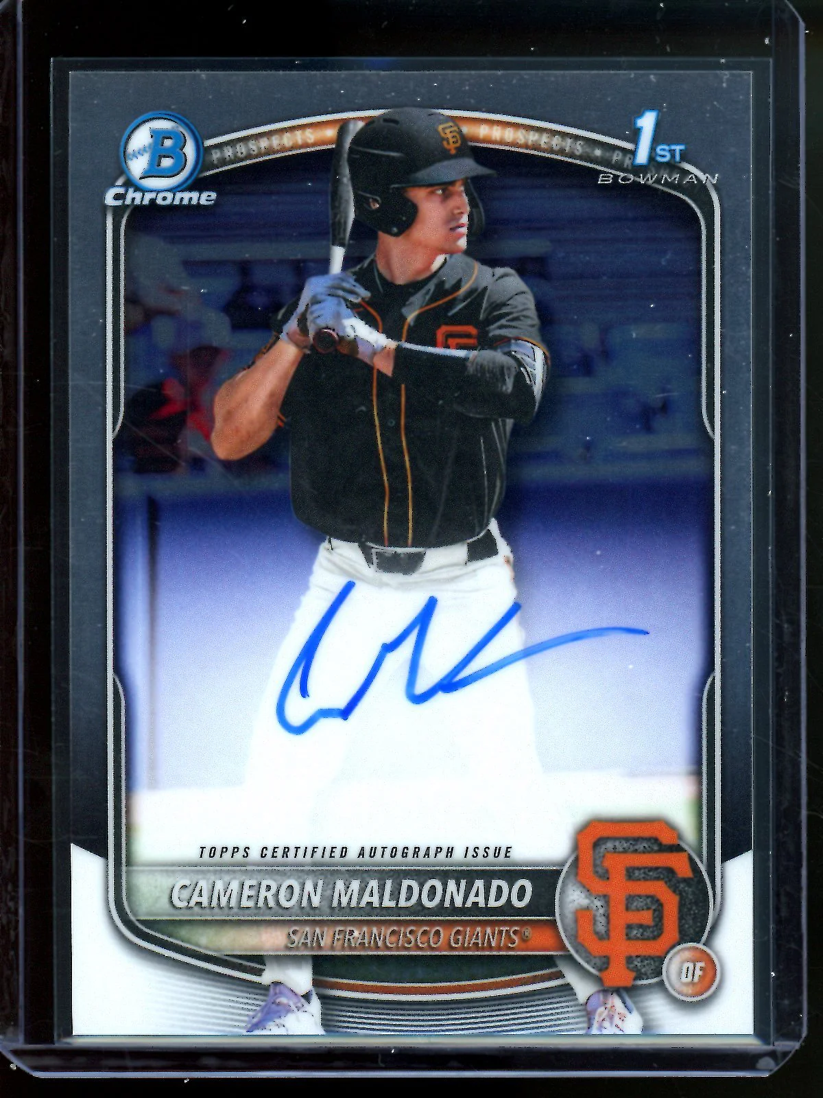 2025 Bowman Chrome Cameron Maldonado 1st Autograph Giants