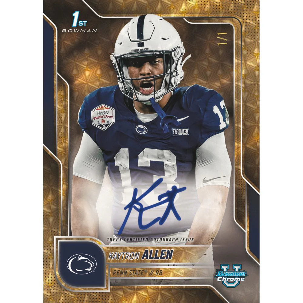 2025 Bowman University Chrome Football Blaster Box - Image 4