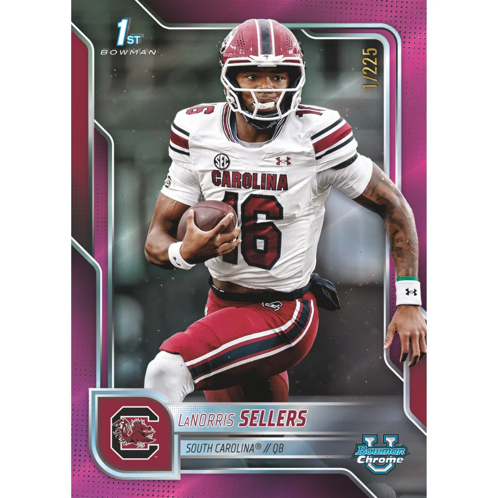 2025 Bowman University Chrome Football Blaster Box - Image 7