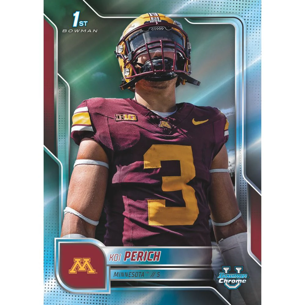 2025 Bowman University Chrome Football Blaster Box - Image 8