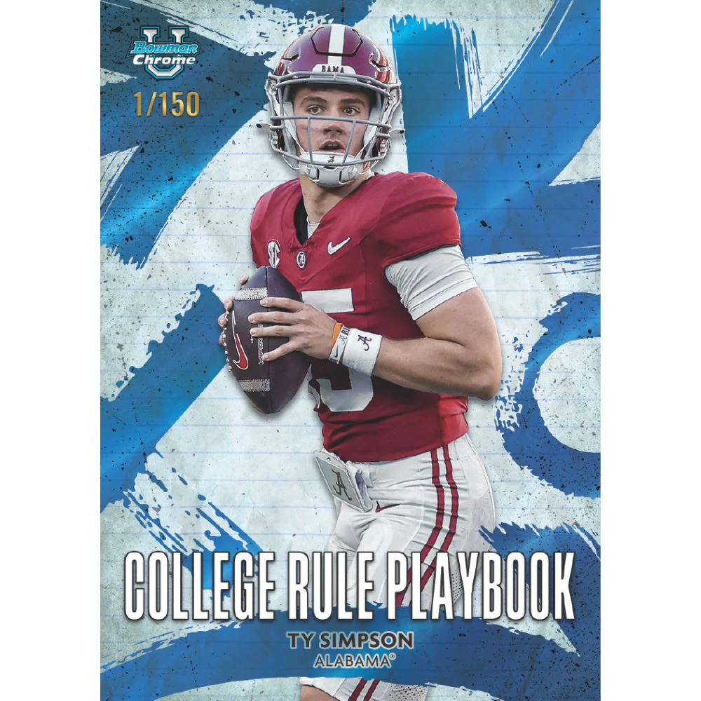 2025 Bowman University Chrome Football Blaster Box - Image 9