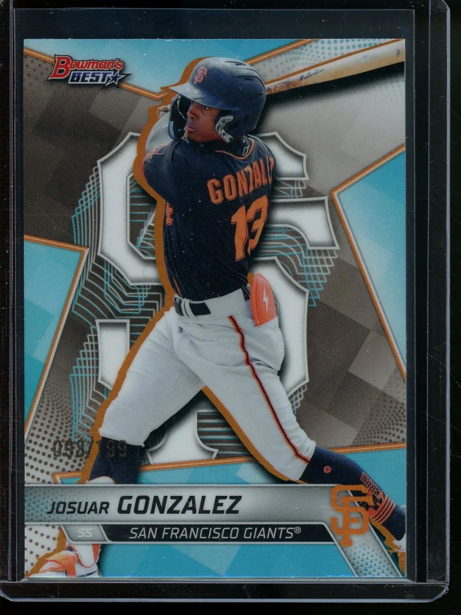 2025 Bowmans Best Josuar Gonzalez Blue /199 Giants